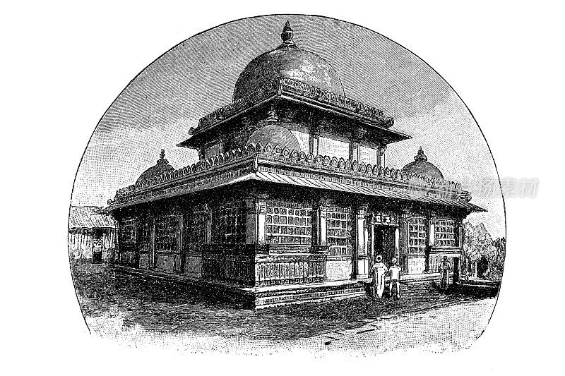 印度古吉拉特邦，艾哈迈达巴德，Rani Sipri Ki Masjid陵墓